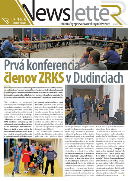 Newsletter - štvrté vydanie