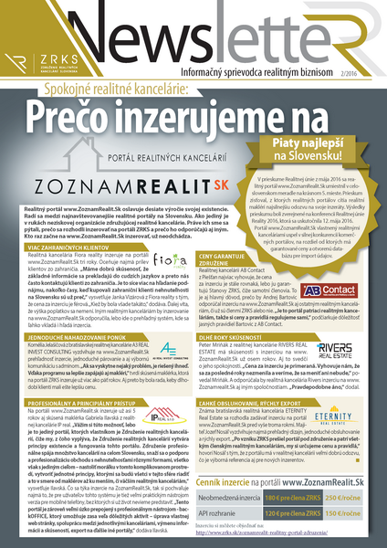 Newsletter - šieste vydanie