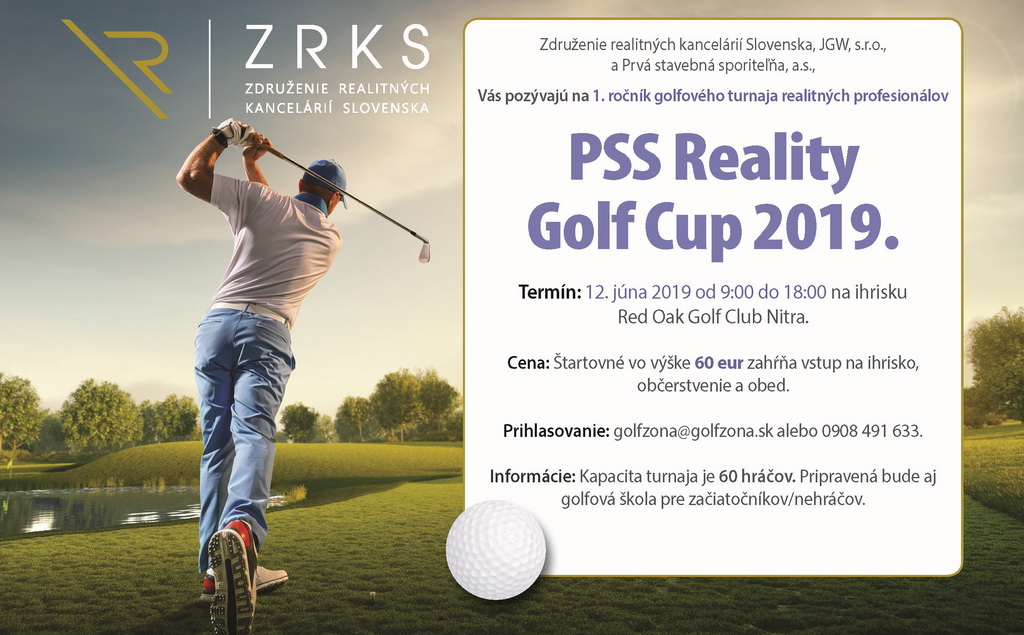 Pozvánka na PSS Reality Golf Cup 2019